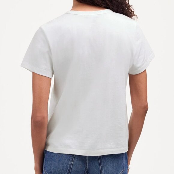 Madewell The Perfect Crewneck Tee in Cotton Size XXS - Picture 2 of 12